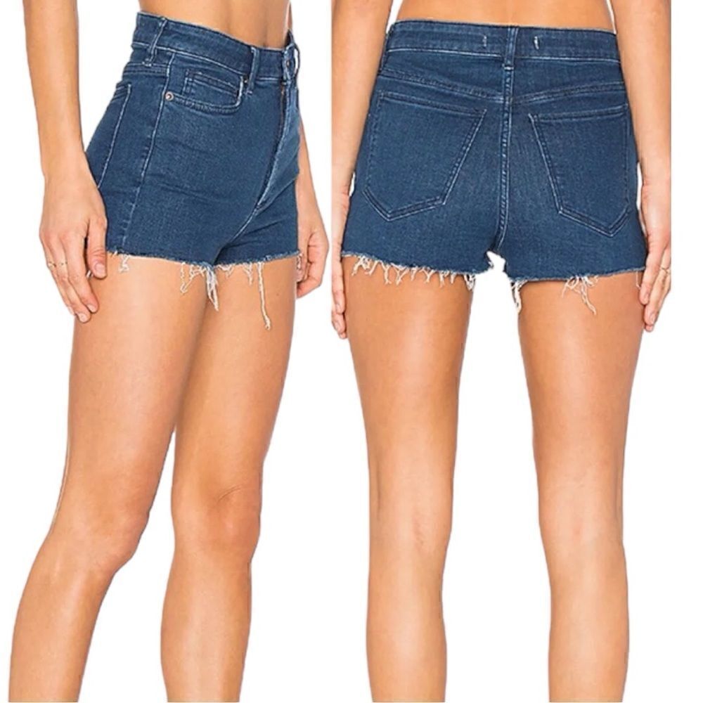 We The Free x Free People High & Tight Cut-Off Shorts Raw Hem - Picture 5 of 6